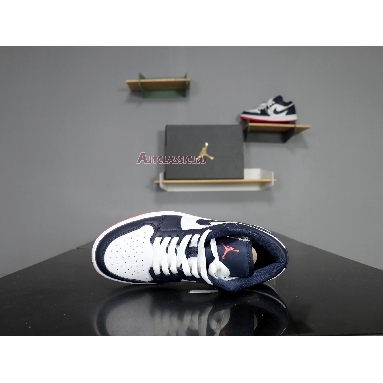 Air Jordan 1 Retro Low Obsidian Ember 553558-481 Obsidian/Ember Glow-White Sneakers