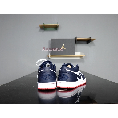 Air Jordan 1 Retro Low Obsidian Ember 553558-481 Obsidian/Ember Glow-White Mens Womens Shoes