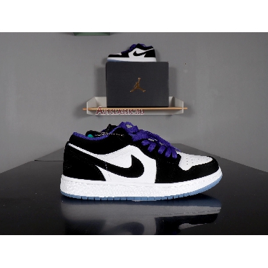 Air Jordan 1 Low Concord 553558-108 White/Black/Dark Concord Sneakers