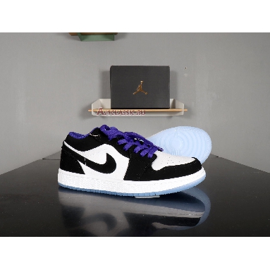 Air Jordan 1 Low Concord 553558-108 White/Black/Dark Concord Sneakers