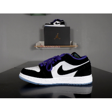 Air Jordan 1 Low Concord 553558-108 White/Black/Dark Concord Sneakers