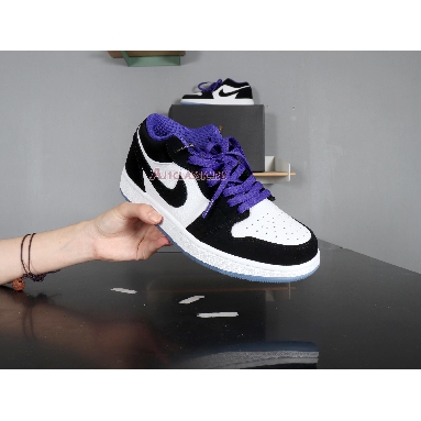 Air Jordan 1 Low Concord 553558-108 White/Black/Dark Concord Sneakers