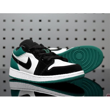 Air Jordan 1 Retro Low Emerald Rise 553560-113 White/Emerald Rise-Black Sneakers