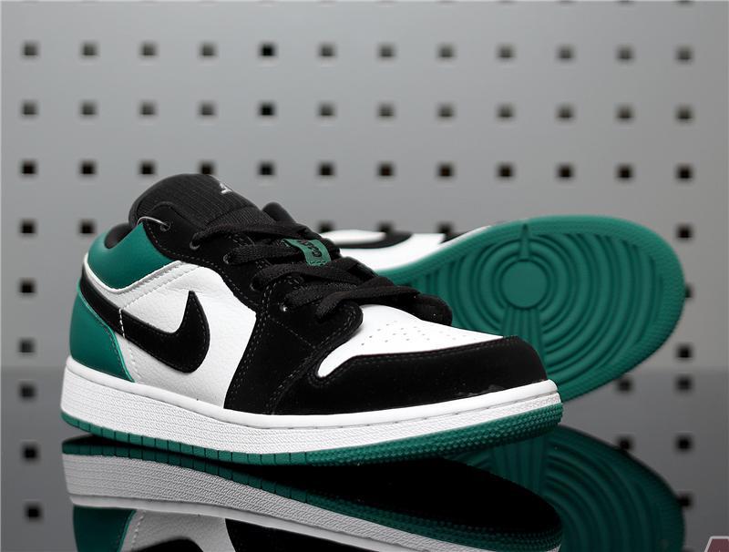 New Air Jordan 1 Retro Low "Emerald Rise" 553560-113 Shoes