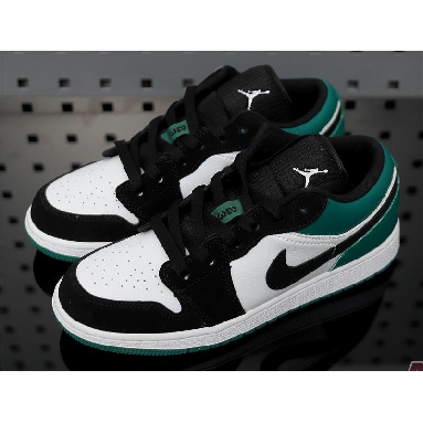 Air Jordan 1 Retro Low Emerald Rise 553560-113 White/Emerald Rise-Black Sneakers