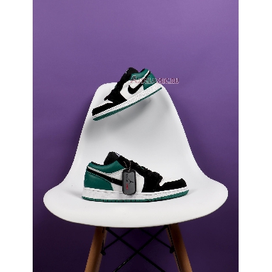 Air Jordan 1 Retro Low Emerald Rise 553560-113 White/Emerald Rise-Black Sneakers