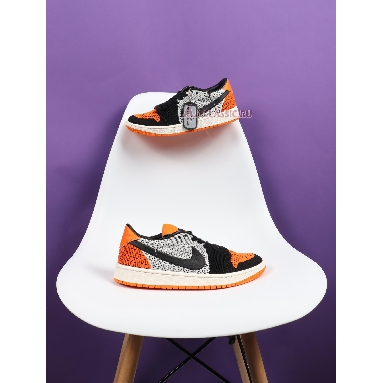 Air Jordan 1 Low Flyknit Shattered Backboard AH4506-100 Sail/Black-Copper Flash Sneakers