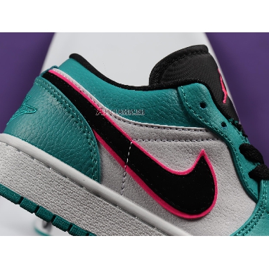 Air Jordan 1 Low South Beach 553558-306 Turbo Green/Black-Hyper Pink-Orange Peel Sneakers