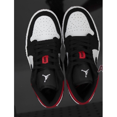 Air Jordan 1 Low Black Toe 553558-116 White/Black-Gym Red Sneakers