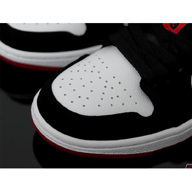 Air Jordan 1 Low Black Toe 553558-116 White/Black-Gym Red Sneakers