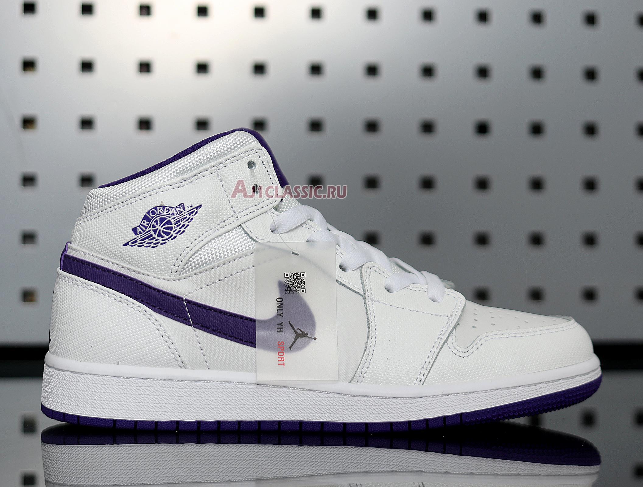 New Air Jordan 1 Retro High "White Court Purple" 332148-137 Shoes