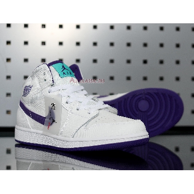 Air Jordan 1 Retro High White Court Purple 332148-137 White/Crt Purple-Lt Rtr-White Mens Womens Shoes