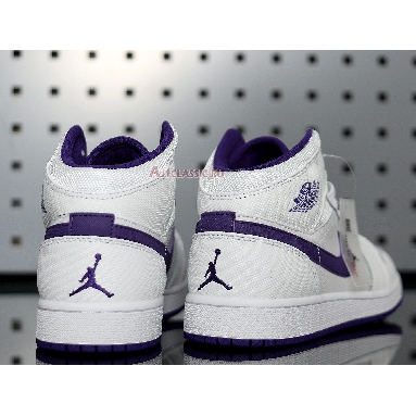 Air Jordan 1 Retro High White Court Purple 332148-137 White/Crt Purple-Lt Rtr-White Sneakers