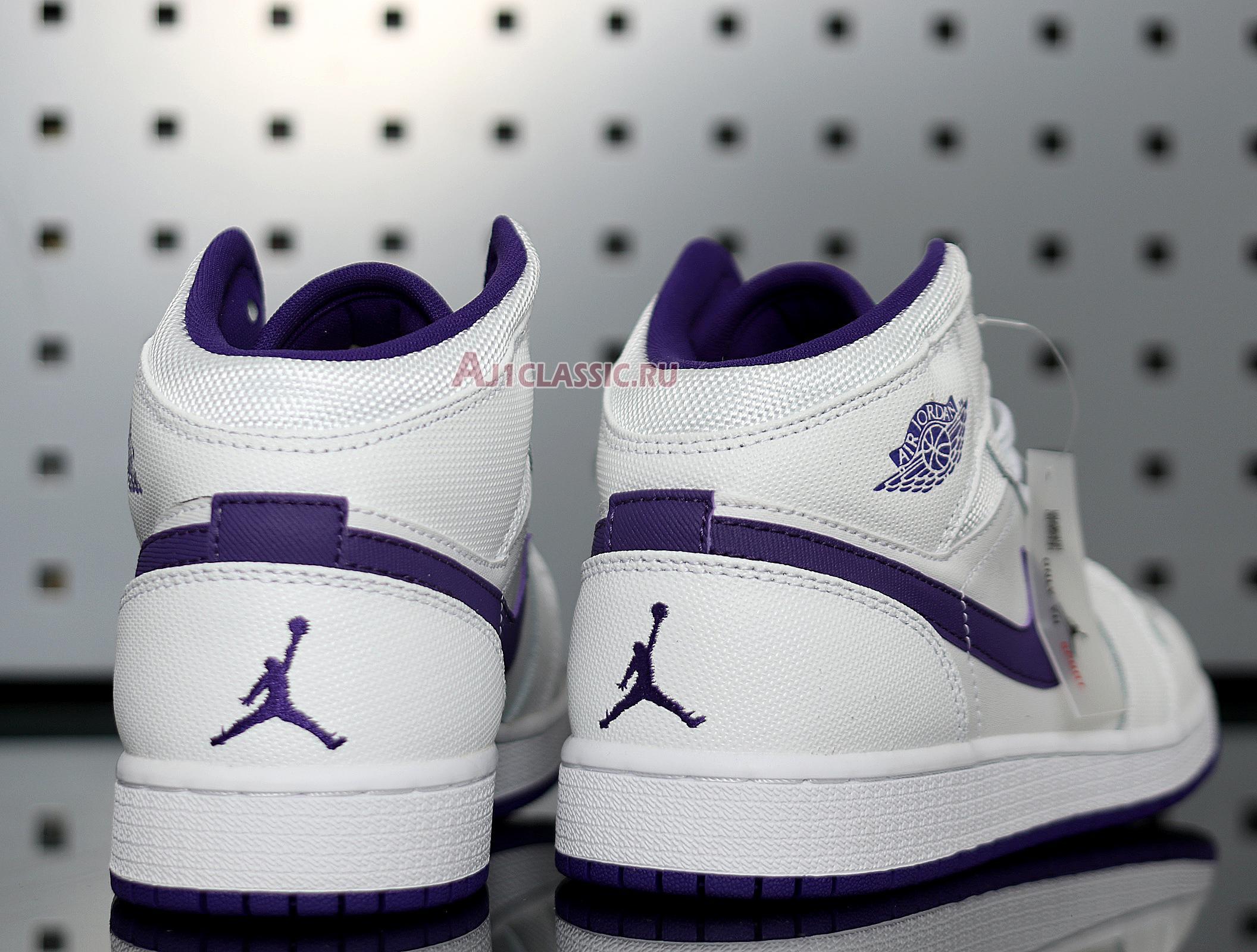 New Air Jordan 1 Retro High "White Court Purple" 332148-137 Shoes