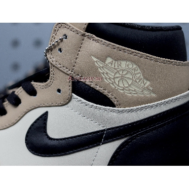 Air Jordan 1 High Premium Fossil AH7389-003 Black/Fossil-Pale Ivory Mens Womens Shoes