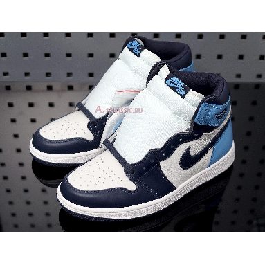 Air Jordan 1 Retro High OG Obsidian 555088-140 Sail/Obsidian-University Blue Sneakers