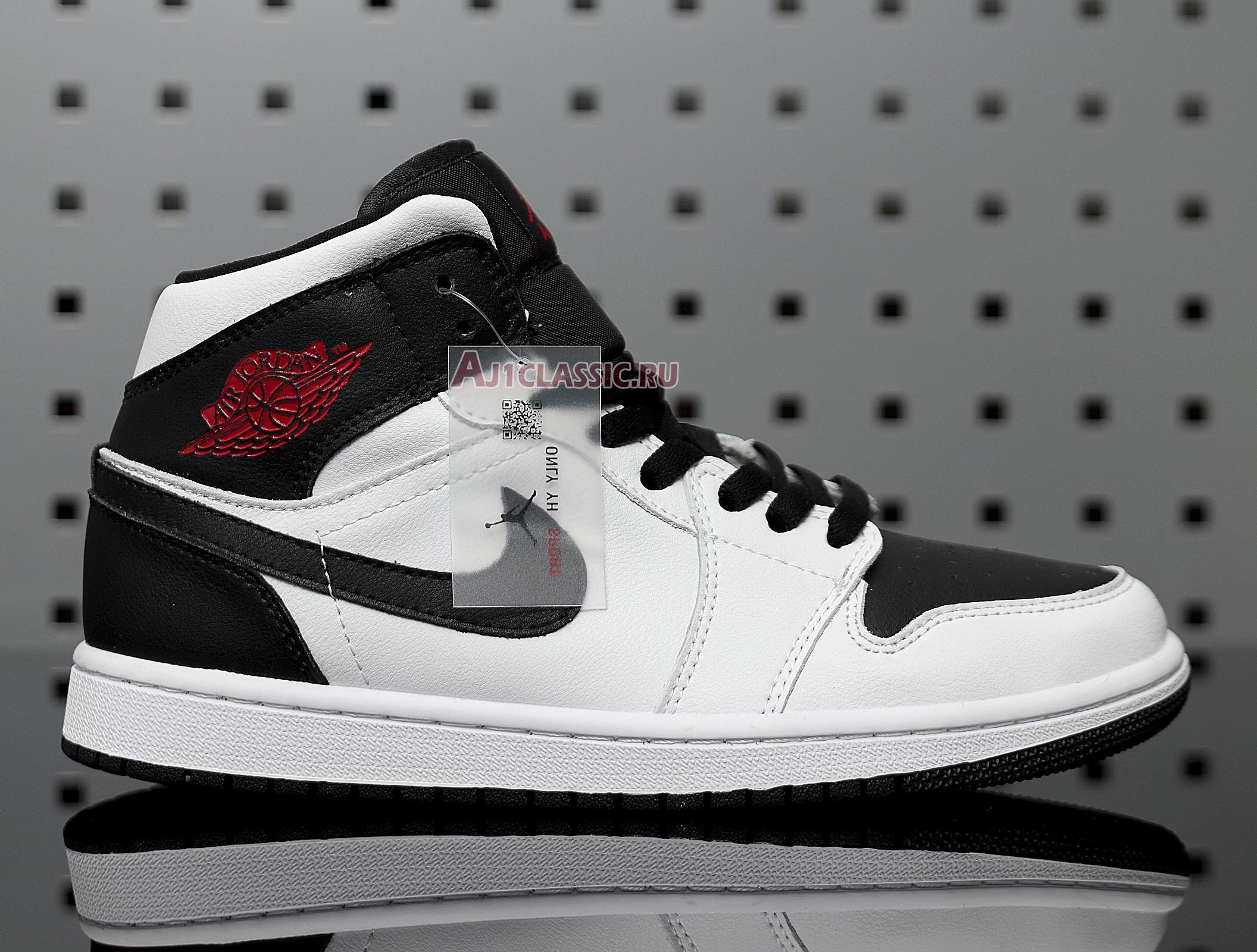 Air Jordan 1 Mid "White Black" BQ6472-101