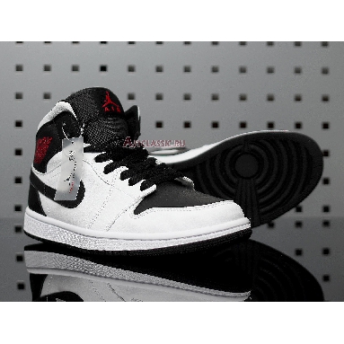 Air Jordan 1 Mid White Black BQ6472-101 White/Black Mens Womens Shoes