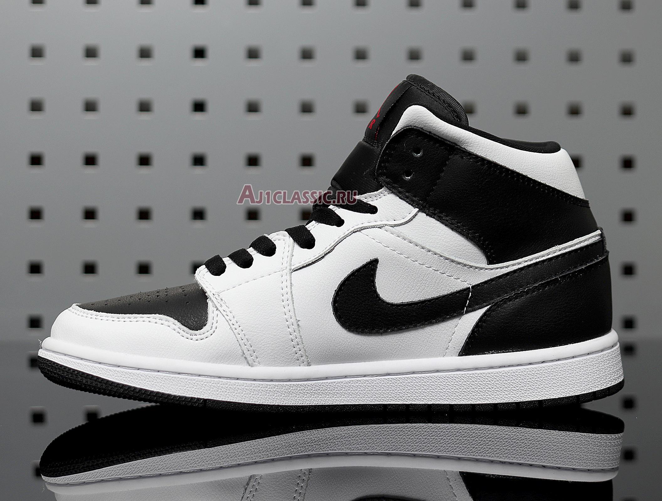 New Air Jordan 1 Mid "White Black" BQ6472-101 Shoes