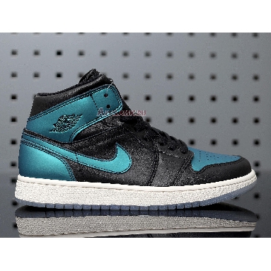 Air Jordan 1 Mid Metallic Turquoise BQ6472-009 Metallic Turqouise/White Mens Womens Shoes