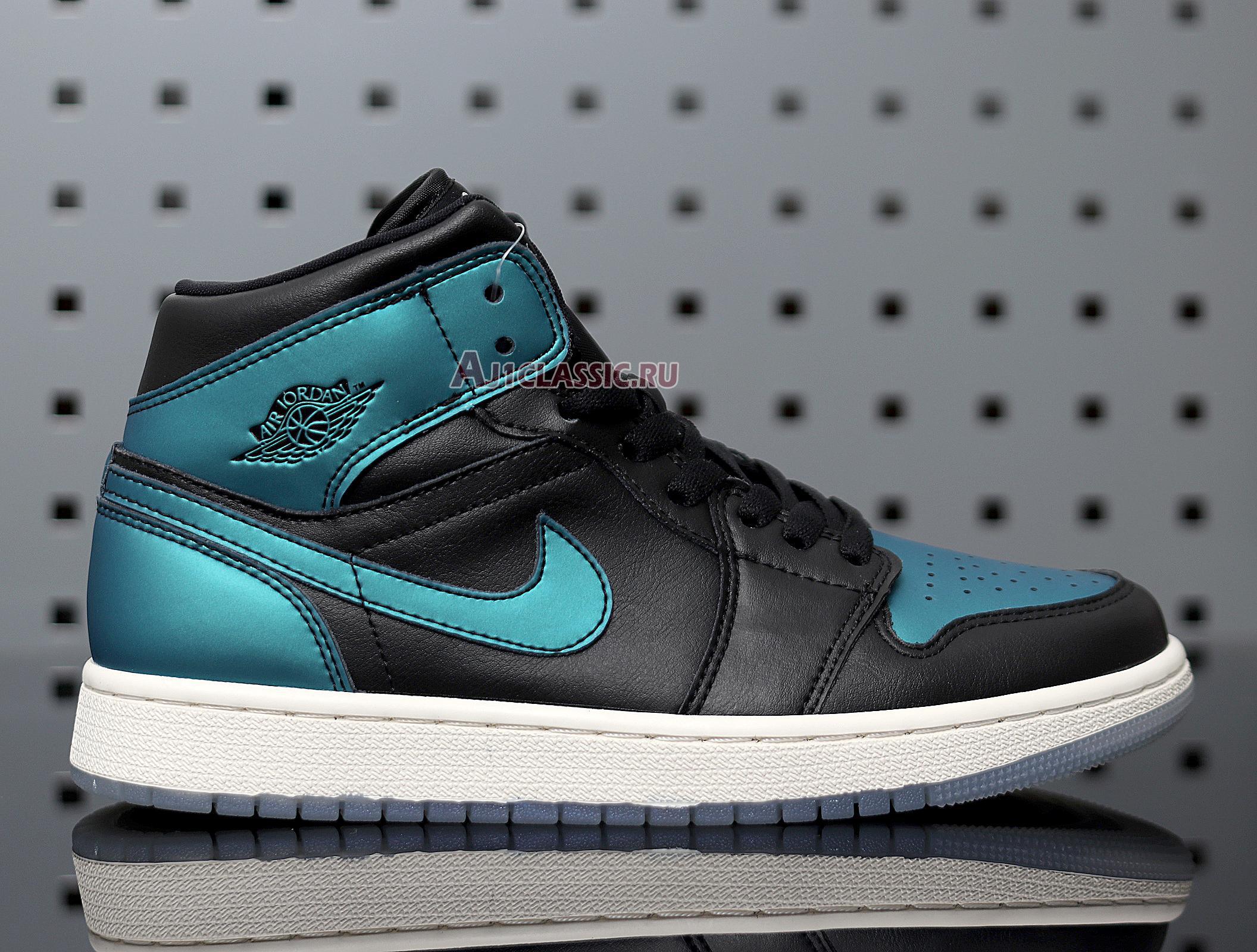 New Air Jordan 1 Mid "Metallic Turquoise" BQ6472-009 Shoes