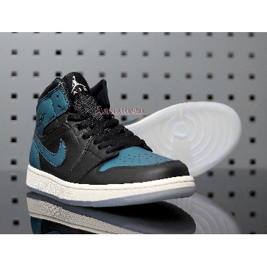 Air Jordan 1 Mid Metallic Turquoise BQ6472-009 Metallic Turqouise/White Mens Womens Shoes