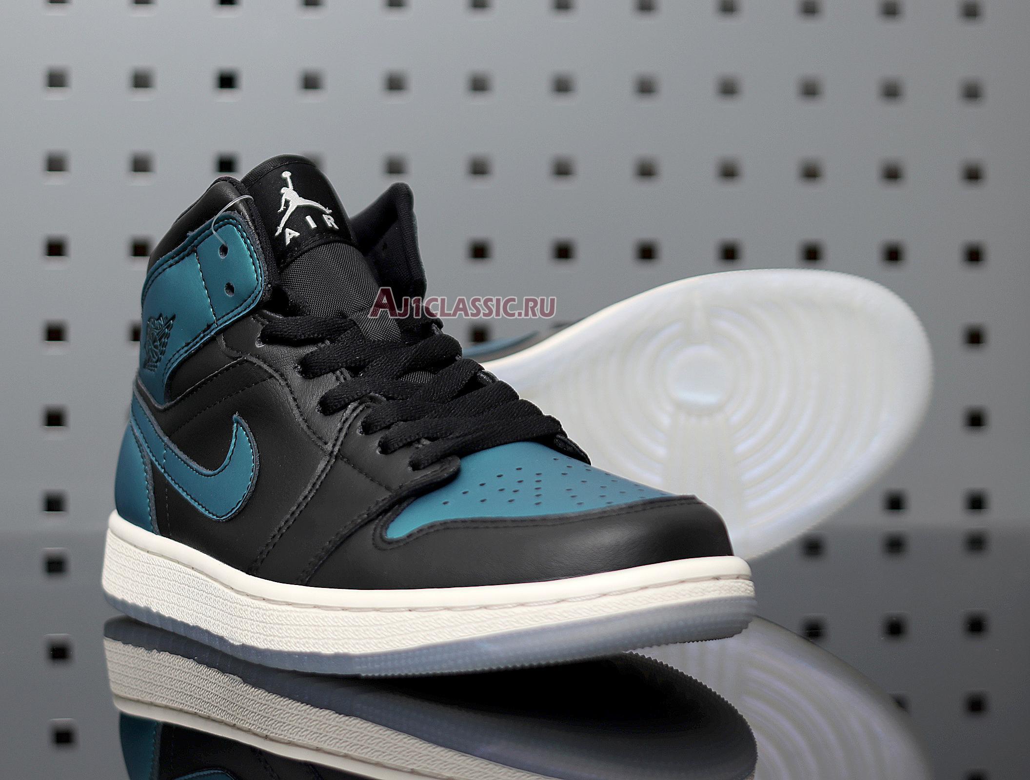 New Air Jordan 1 Mid "Metallic Turquoise" BQ6472-009 Shoes