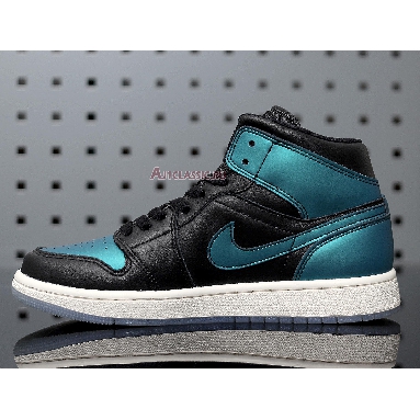 Air Jordan 1 Mid Metallic Turquoise BQ6472-009 Metallic Turqouise/White Mens Womens Shoes