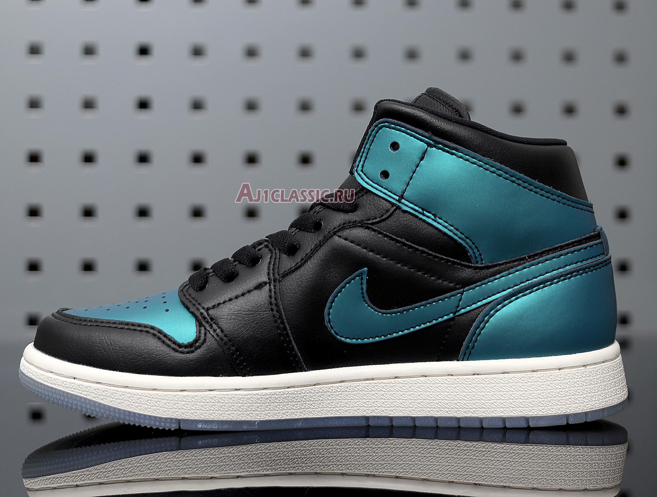 New Air Jordan 1 Mid "Metallic Turquoise" BQ6472-009 Shoes