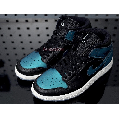 Air Jordan 1 Mid Metallic Turquoise BQ6472-009 Metallic Turqouise/White Mens Womens Shoes