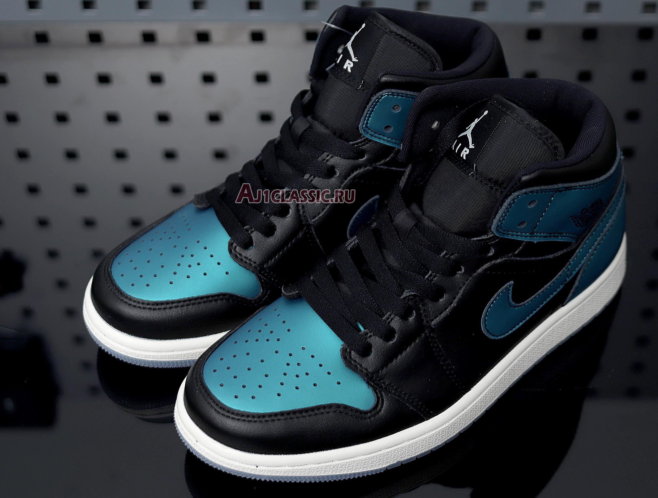 New Air Jordan 1 Mid "Metallic Turquoise" BQ6472-009 Shoes