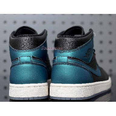 Air Jordan 1 Mid Metallic Turquoise BQ6472-009 Metallic Turqouise/White Mens Womens Shoes