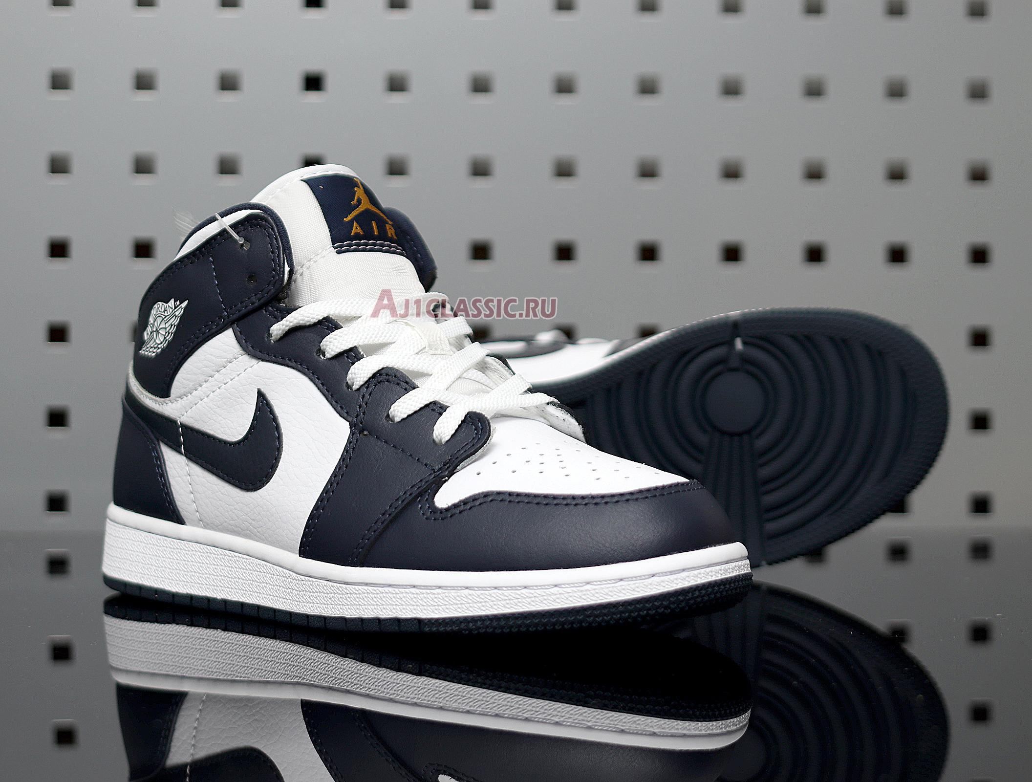 Air Jordan 1 Mid "Obsidian" 554724-174