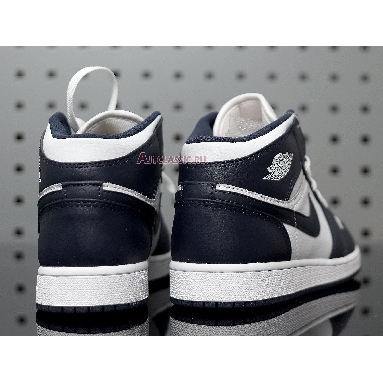 Air Jordan 1 Mid Obsidian 554724-174 White/Obsidian-Metallic Gold Sneakers