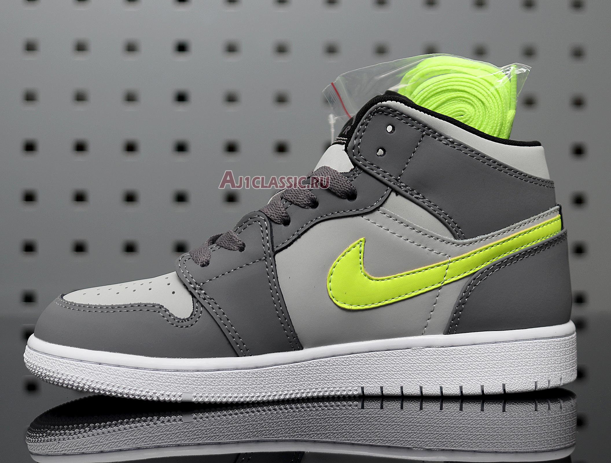 Air Jordan 1 Mid "Grey Volt" 554724-072