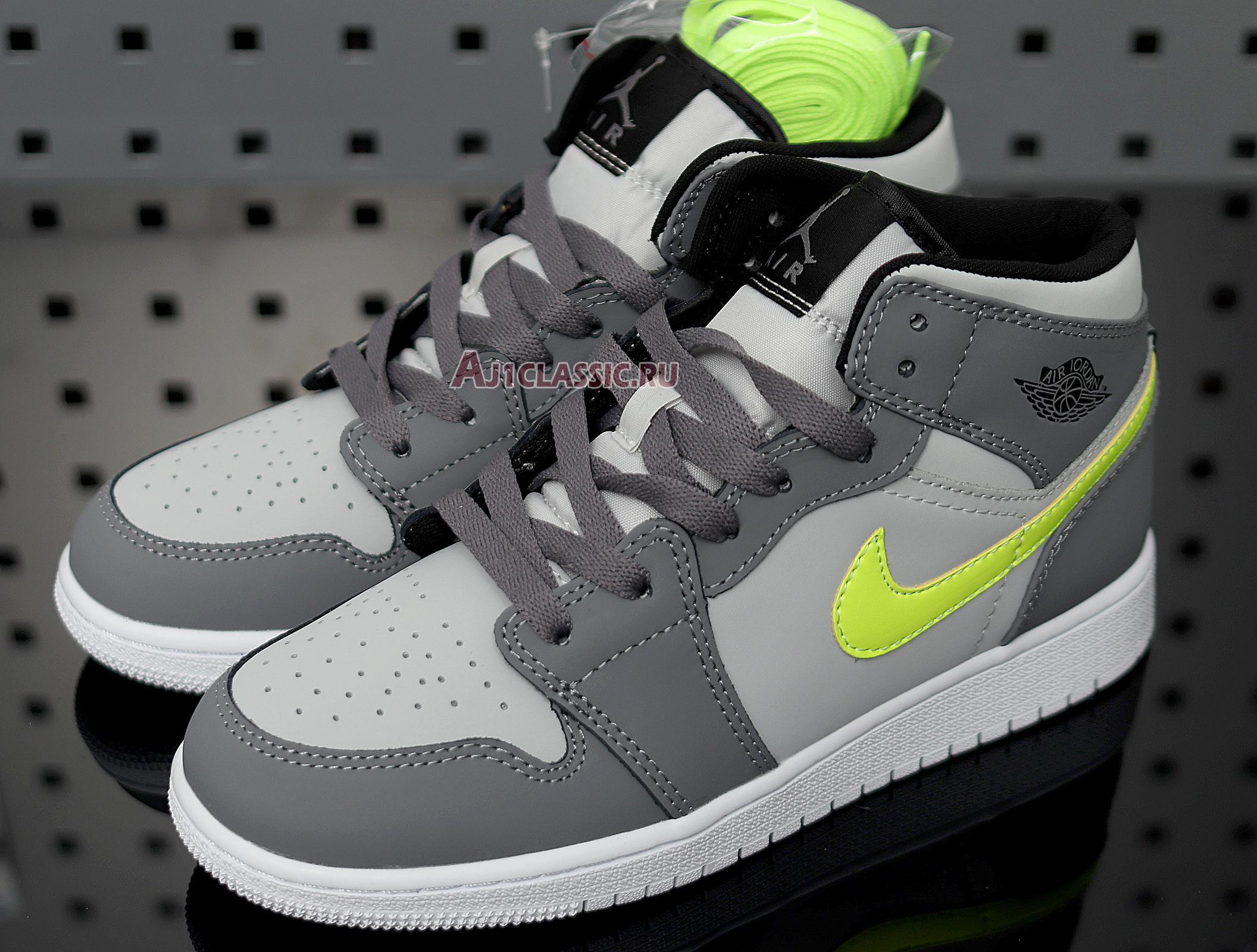 Air Jordan 1 Mid "Grey Volt" 554724-072