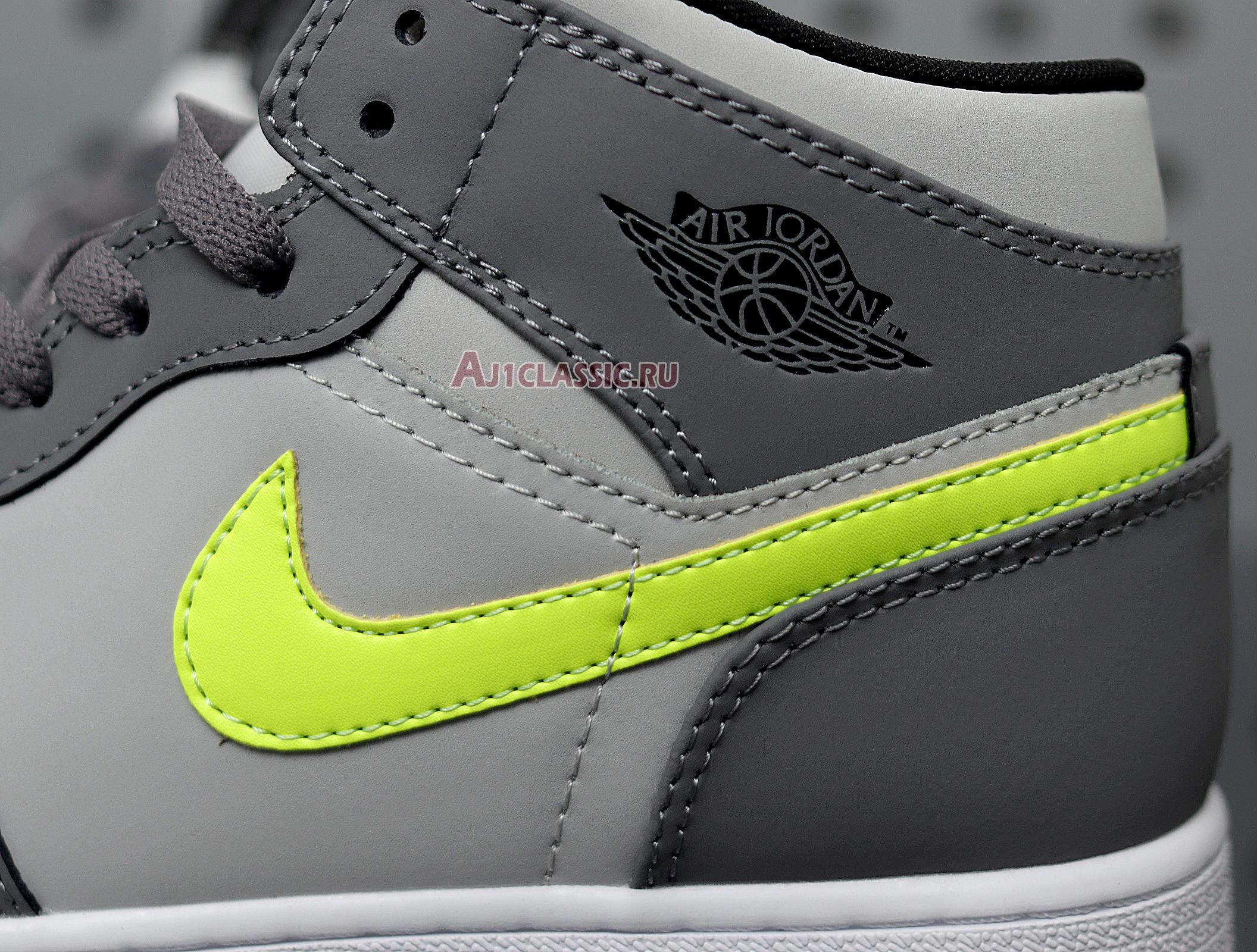 Air Jordan 1 Mid "Grey Volt" 554724-072