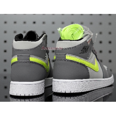 Air Jordan 1 Mid Grey Volt 554724-072 Grey/Volt/White Sneakers