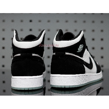 Air Jordan 1 Mid SE Glow in the Dark Panda BQ6931-103 White/Black-Teal Tint Sneakers