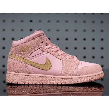 Air Jordan 1 Mid Coral Gold 852542-600 Coral/Metallic Gold Sneakers