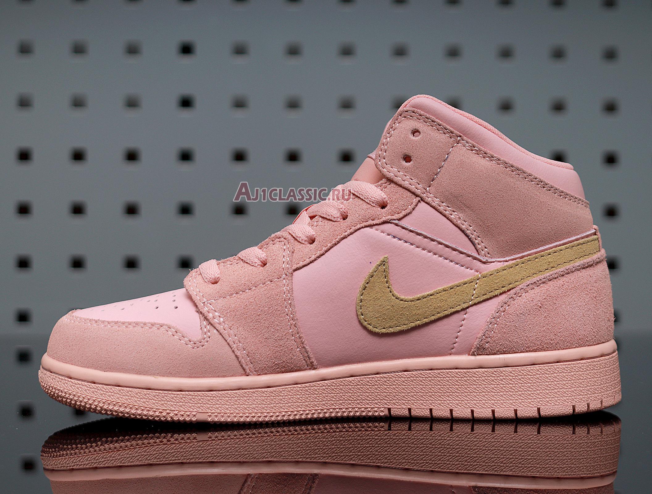 Air Jordan 1 Mid "Coral Gold" 852542-600