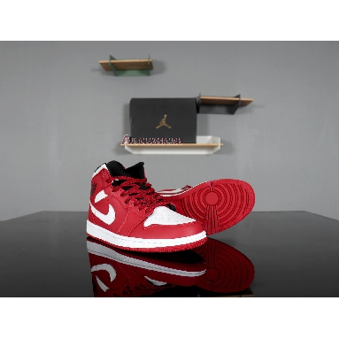 Air Jordan 1 Mid Gym Red 554724-605 Gym Red/White Mens Womens Shoes