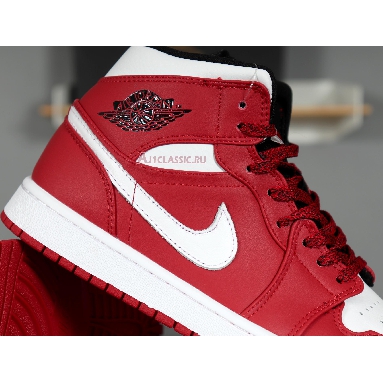 Air Jordan 1 Mid Gym Red 554724-605 Gym Red/White Mens Womens Shoes