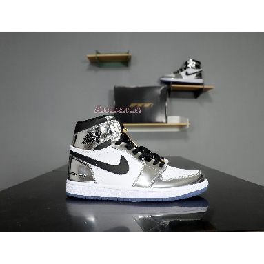 Air Jordan 1 Retro High Pass the Torch AQ7476-016 Chrome/White/Turbo Green/Black Sneakers