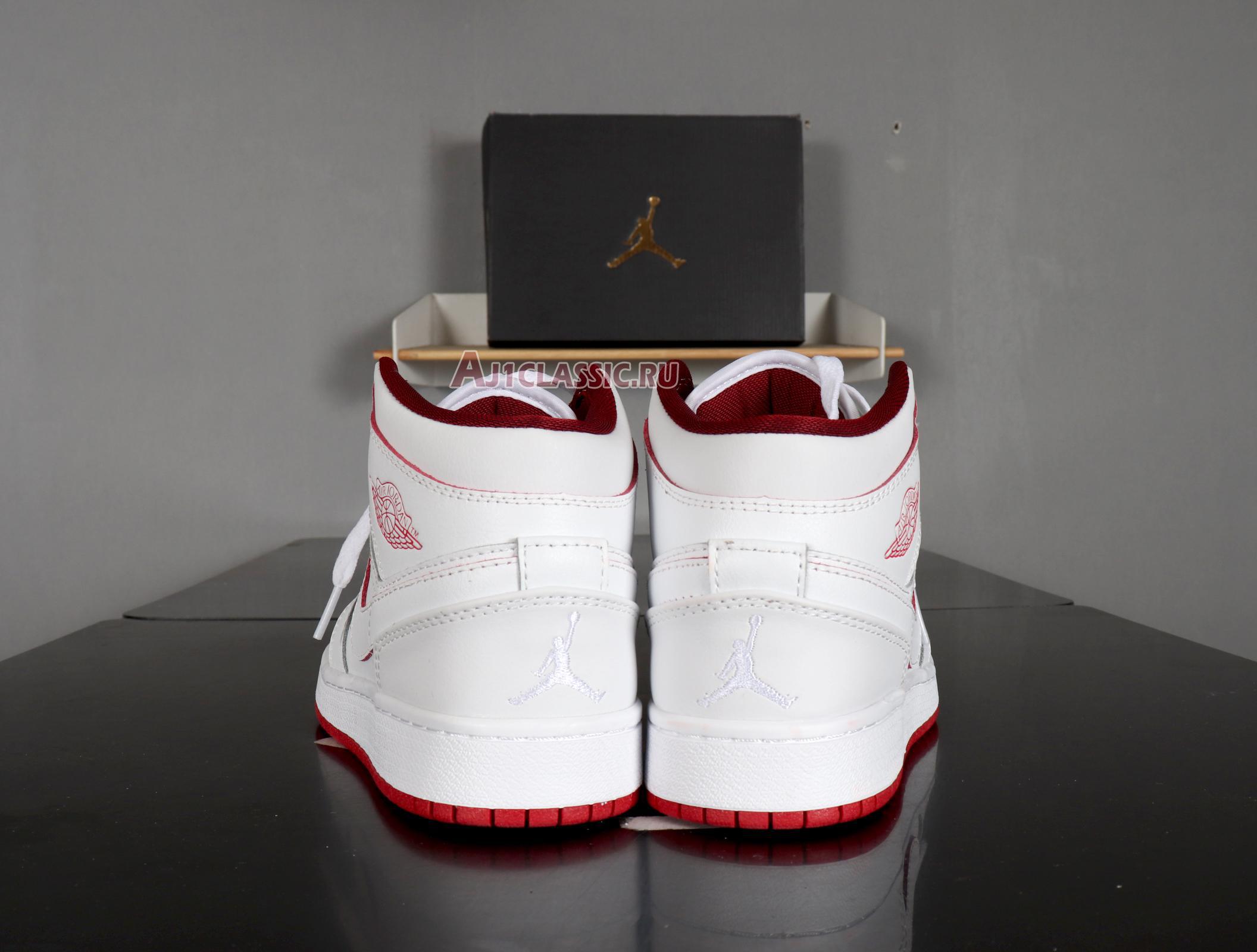 Air Jordan 1 Retro Mid "White Gym Red" 554725-103