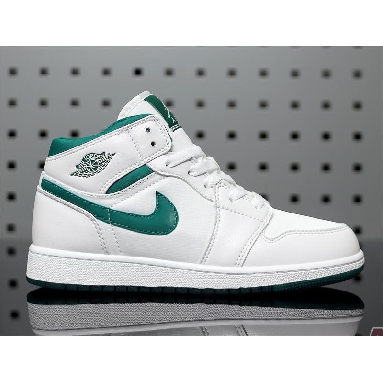 Air Jordan 1 Mid Mystic Green CD6759-103 White/Mystic Green Sneakers