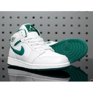 Air Jordan 1 Mid Mystic Green CD6759-103 White/Mystic Green Sneakers