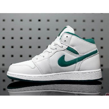 Air Jordan 1 Mid Mystic Green CD6759-103 White/Mystic Green Sneakers