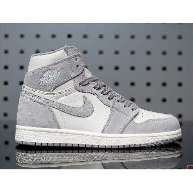 Air Jordan 1 High Premium Atmosphere Grey AH7389-101 Pale Ivory/Atmosphere Grey-Pale Ivory Mens Womens Shoes