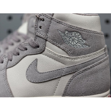 Air Jordan 1 High Premium Atmosphere Grey AH7389-101 Pale Ivory/Atmosphere Grey-Pale Ivory Mens Womens Shoes